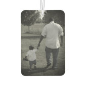 カスタム可愛い写真の最高のパパ カーエアーフレッシュナー (裏面)