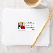 カスタム可愛い写真差出人住所 ラベル (インサイチュ)