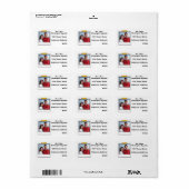 カスタム可愛い写真差出人住所 ラベル (フルシート)