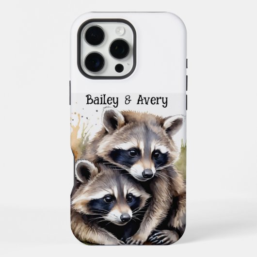カスタム可愛い可愛いキツネキツネカップル愛の動物 iPhoneケース (裏面)
