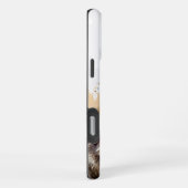 カスタム可愛い可愛いキツネキツネカップル愛の動物 iPhoneケース (右側面)