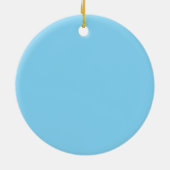 カスタム可愛い女性のカーボーイ セラミックオーナメント (裏面)