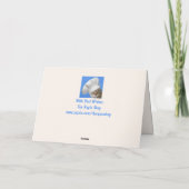 カスタム可愛い子猫「猫から」誕生日 カード (裏面)