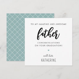 カスタム可愛い父モダンパパ卒業 カード