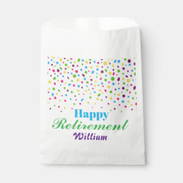カスタム可愛い紙吹雪カラフルハッピーリタイア フェイバーバッグ