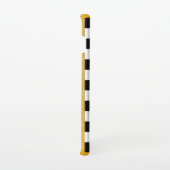 カスタム可愛い金ゴールドポルリエンコートチェックブラックセル SAMSUNG GALAXYケース (右側)