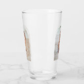 カスタム可愛い2枚の写真アーチ タンブラーグラス (左)