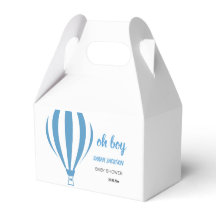 カスタム可愛いOh Boy Hot Air Balloon Baby Shower