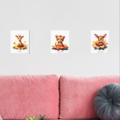 カスタム可愛らしいサファリフレンズ子供部屋ルームデコール (リビング)