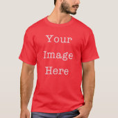 カスタム可能 オリジナルTシャツ 赤 Tシャツ (正面)