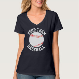 カスタム可能 チーム名 女子野球 スポーツ Tシャツ