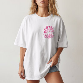 カスタム可能!ナッシュビルのバチェラーetteパーティーポケットTシャツ Let's Go Girl Tシャツ