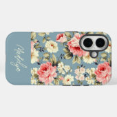 カスタム可 英国のコテージガーデンの花 Case-Mate iPhoneケース (裏面 (横))