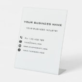 カスタム台座会社文字情報 台座サイン (正面)