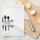 カスタム台所用品転がウィスクのピンヘラ キッチンタオル (四つ折り)