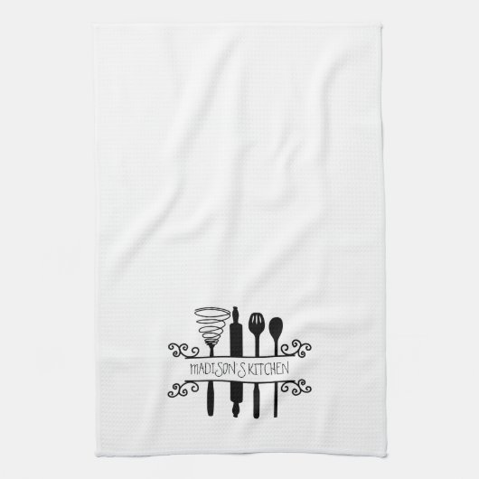 カスタム台所用品転がウィスクのピンヘラ キッチンタオル (縦)