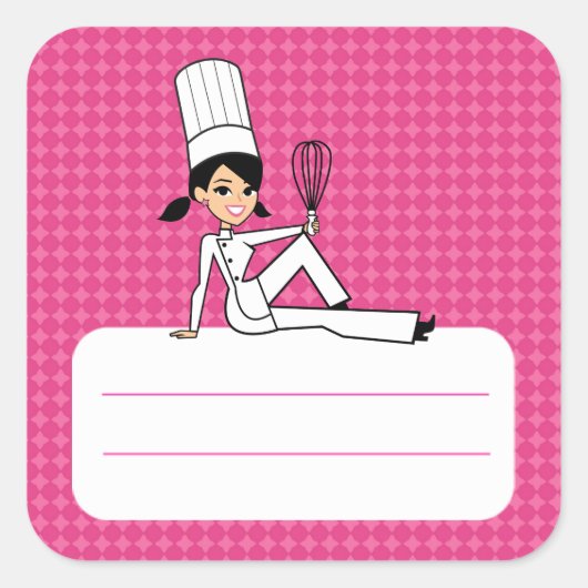 カスタム台所食品ラベル スクエアシール (正面)