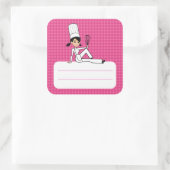 カスタム台所食品ラベル スクエアシール (バッグ)