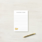 カスタム台所食器が並んだPost it Notes ポストイット (デスク上)