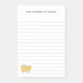 カスタム台所食器が並んだPost it Notes ポストイット (正面)