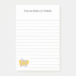 カスタム台所食器が並んだPost it Notes ポストイット