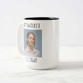 カスタム同僚の写お気に入りの真 ツートーンマグカップ (正面左)