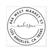 カスタム名と差出人住所 セルフインキングスタンプ (デザイン)