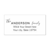 カスタム名と差出人住所 セルフインキングスタンプ (デザイン)