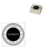 カスタム名と差出人住所 ラバースタンプ (押印)