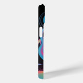 カスタム名のネオン液体フレーム Case-Mate iPhoneケース (裏面 / 右)