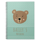 カスタム名のベイビーベアが可愛い子供たち ノートブック (正面)