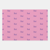 カスタム名のラッパーソナライズされたピング紙セット ラッピングペーパーシート (正面2)