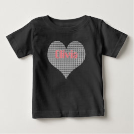 カスタム名の追加スイーツハートフード付きスウェットシャツ ベビーTシャツ