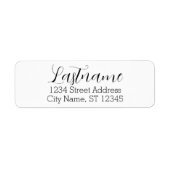 カスタム名アバゲイルフォント-差出人住所 ラベル (正面)