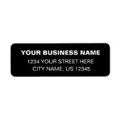 カスタム名シンプル差出人住所 ラベル (正面)