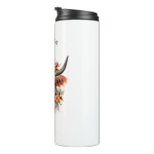 カスタム名ハイラモダンンドカウボーホフラワー タンブラー (回転右)