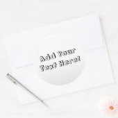 カスタム名パーソナライズされたキッズスクールラベル ラウンドシール (封筒)