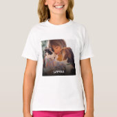 カスタム名パーソナライズされた文字Tシャツ Tシャツ (正面)