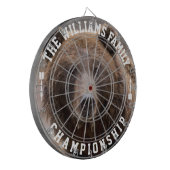 カスタム名ベパーソナライズされたアーフォト ダーツボード (正面左)