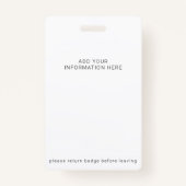 カスタム名ボランティアバッジ バッジ (裏面)