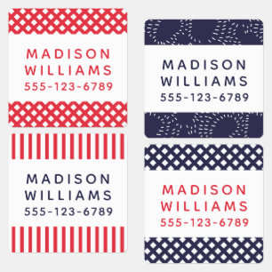 カスタム名モダン前のアイロン ラベル