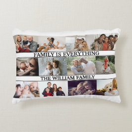 カスタム名モノグラム12フォトコラージュ アクセントクッション