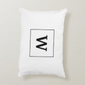 カスタム名モノグラム12フォトコラージュ アクセントクッション (裏面(縦))