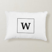 カスタム名モノグラム12フォトコラージュ アクセントクッション (裏面)