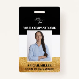 カスタム名ロゴ写真IDバッジ バッジ