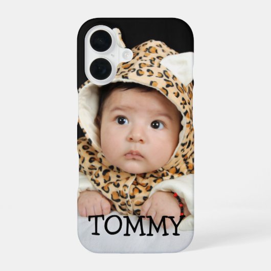 カスタム名入りのiPhone  iPhone 16ケース (裏面)