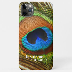 カスタム名入りクジャクの羽根 iPhone 11 PRO MAXケース