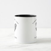 カスタム名入れニワトリ農家のマグカップ マグカップ (中央)