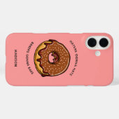 カスタム名入れ テキスト カラー ドーナツ スマホケース Case-Mate iPhoneケース (裏面 (横))