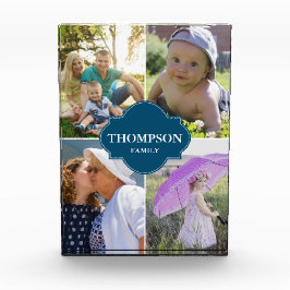 カスタム名写真ブルークレスト フォトブロック